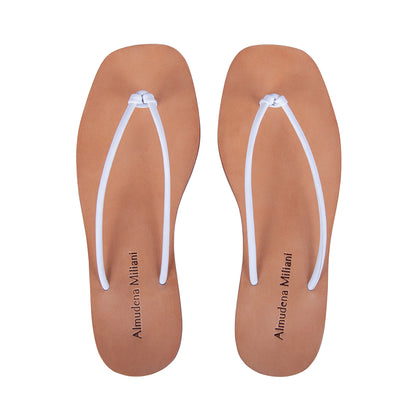PACK SANDALIA NYA BLANCO &amp; THE BODY BRAND ROJO