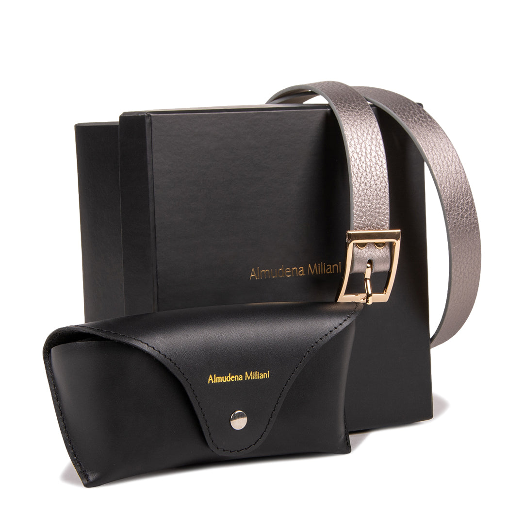 PACK Talla M - CINTURON LUNA &amp; ESTUCHE DE LENTES
