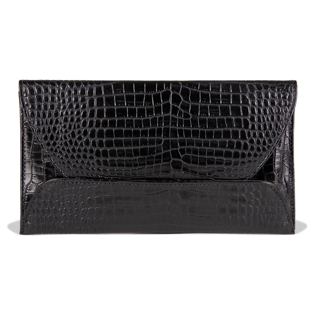 NEW! CLUTCH MISSY NEGRO GRABADO