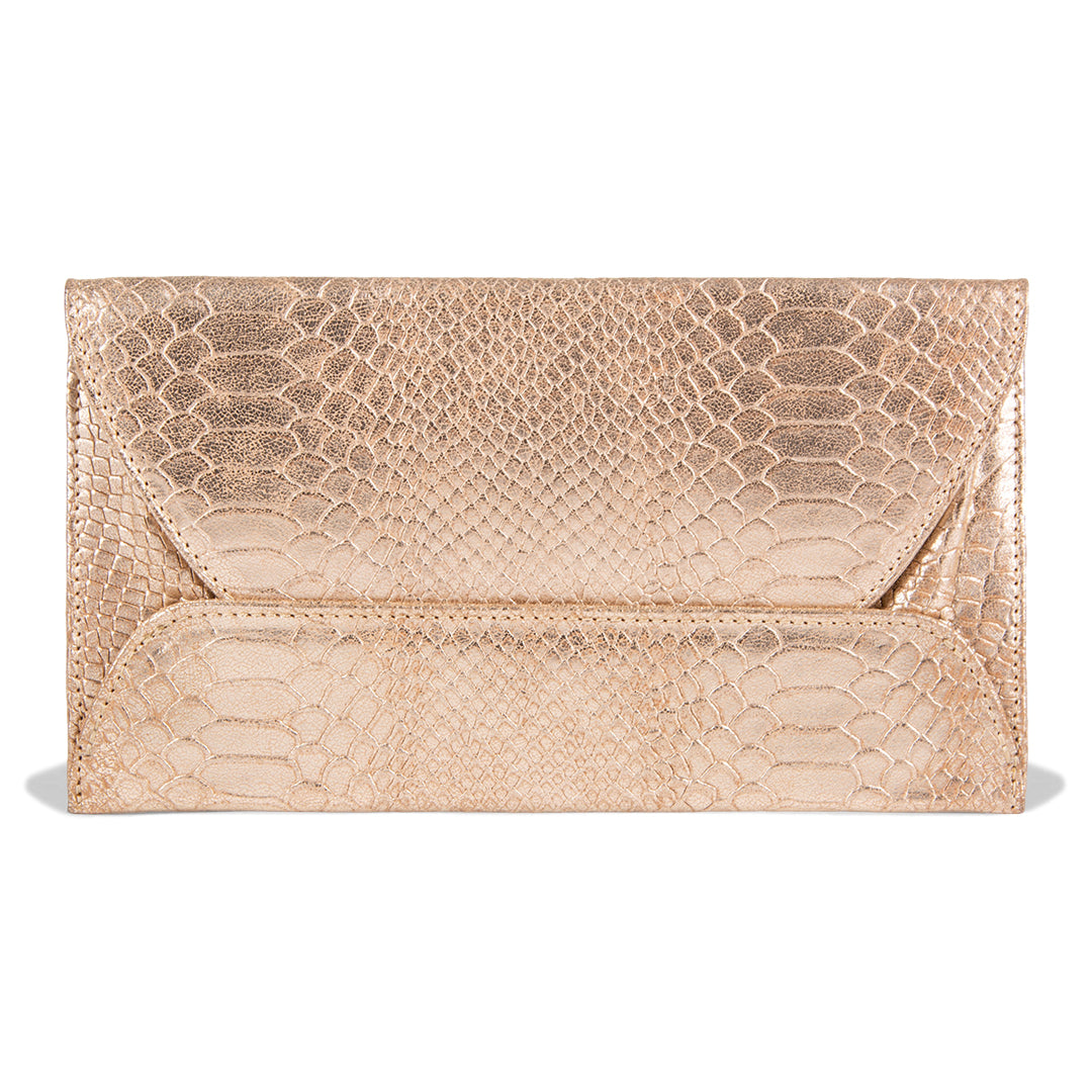 NEW! CLUTCH MISSY NIQUEL BEIGE